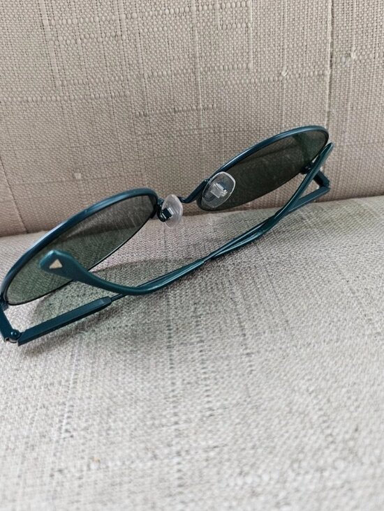 Fendi Women Sunglasses Green Tone Metal Frame Round Eyewear waves Made in Italy main image 5